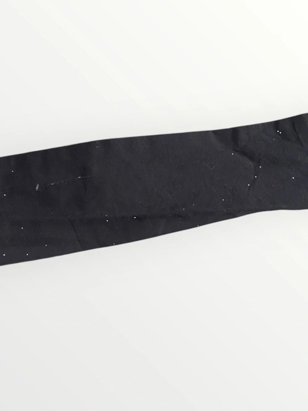 Zara Black Lace Collared Waist Tie Long Dress Size L - Picture 13 of 13